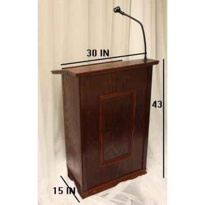 Image two of Mahogany Standing Podium